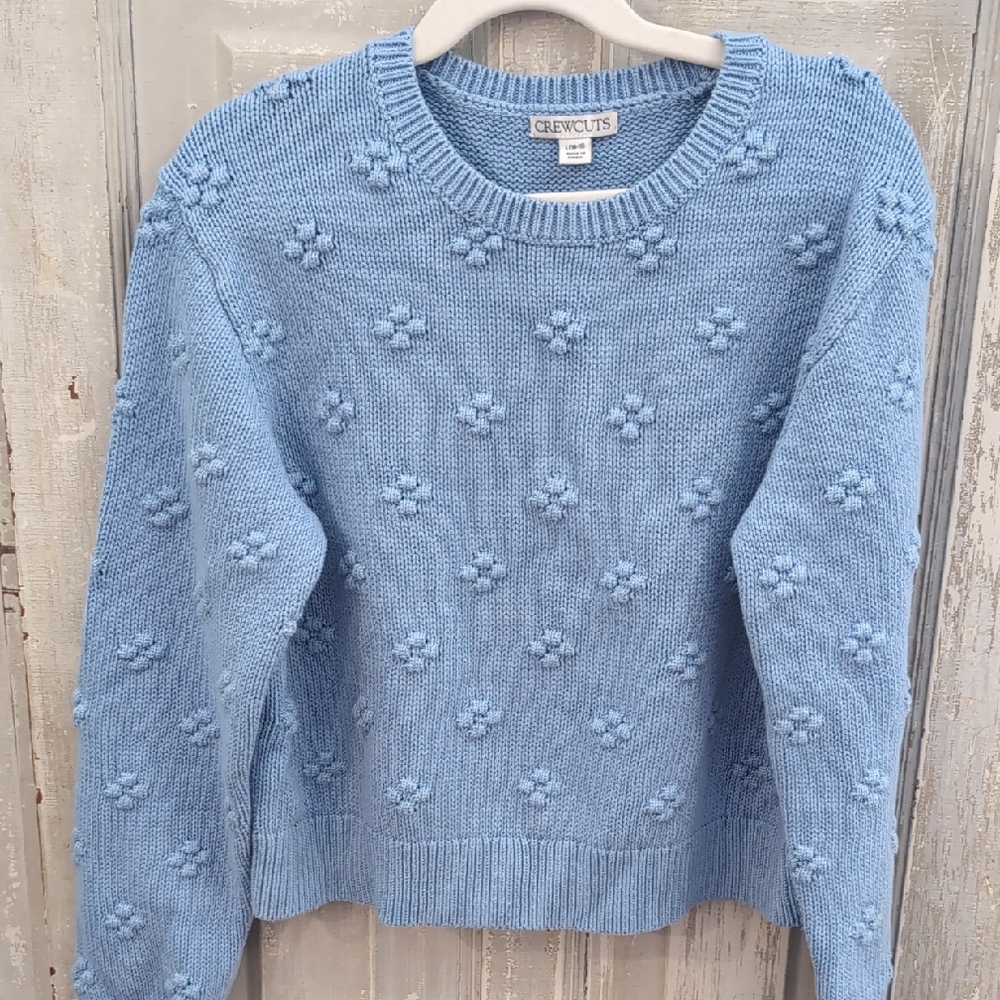 Crewcuts Light Blue Bobble Sweater